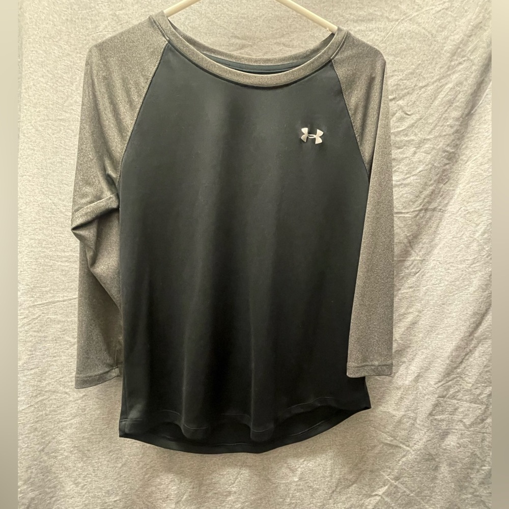 Under Armour Black and Gray HeatGear Shirt